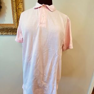 NWOT Men’s Polo Style Shirt Pink Size Large Land’e End
